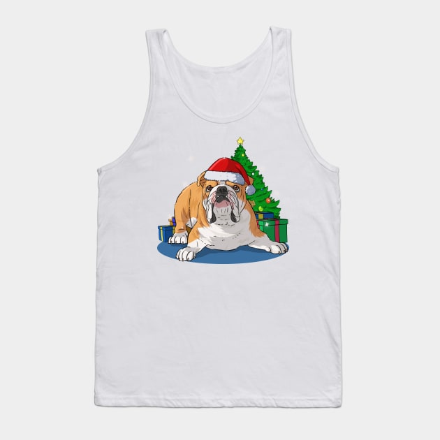 English Bulldog Merry Christmas Tank Top by Noseking